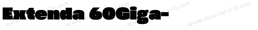 Extenda 60Giga字体转换